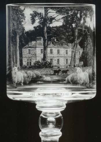 Halrule House. Stipple Engraving by James Denison-Pender